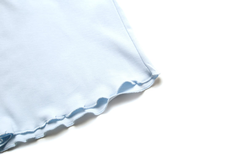 Women's Pima Relaxed Fit Lounge Shorts | Lt Blue