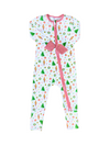 Baby Pima Convertible Zipper Footie | Winter Whimsy Print