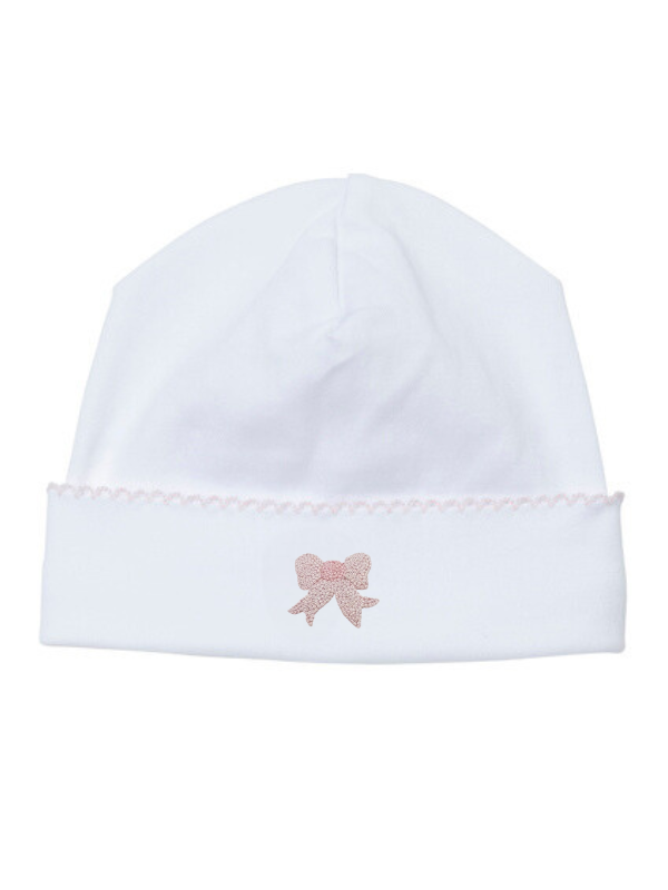 Baby Girl White Bow Hat