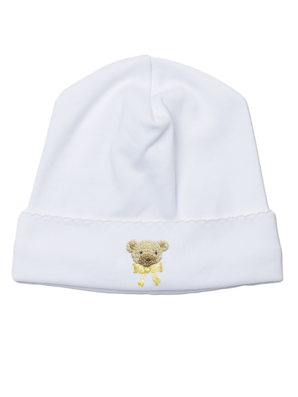 Unisex Baby Yellow Teddy Hat