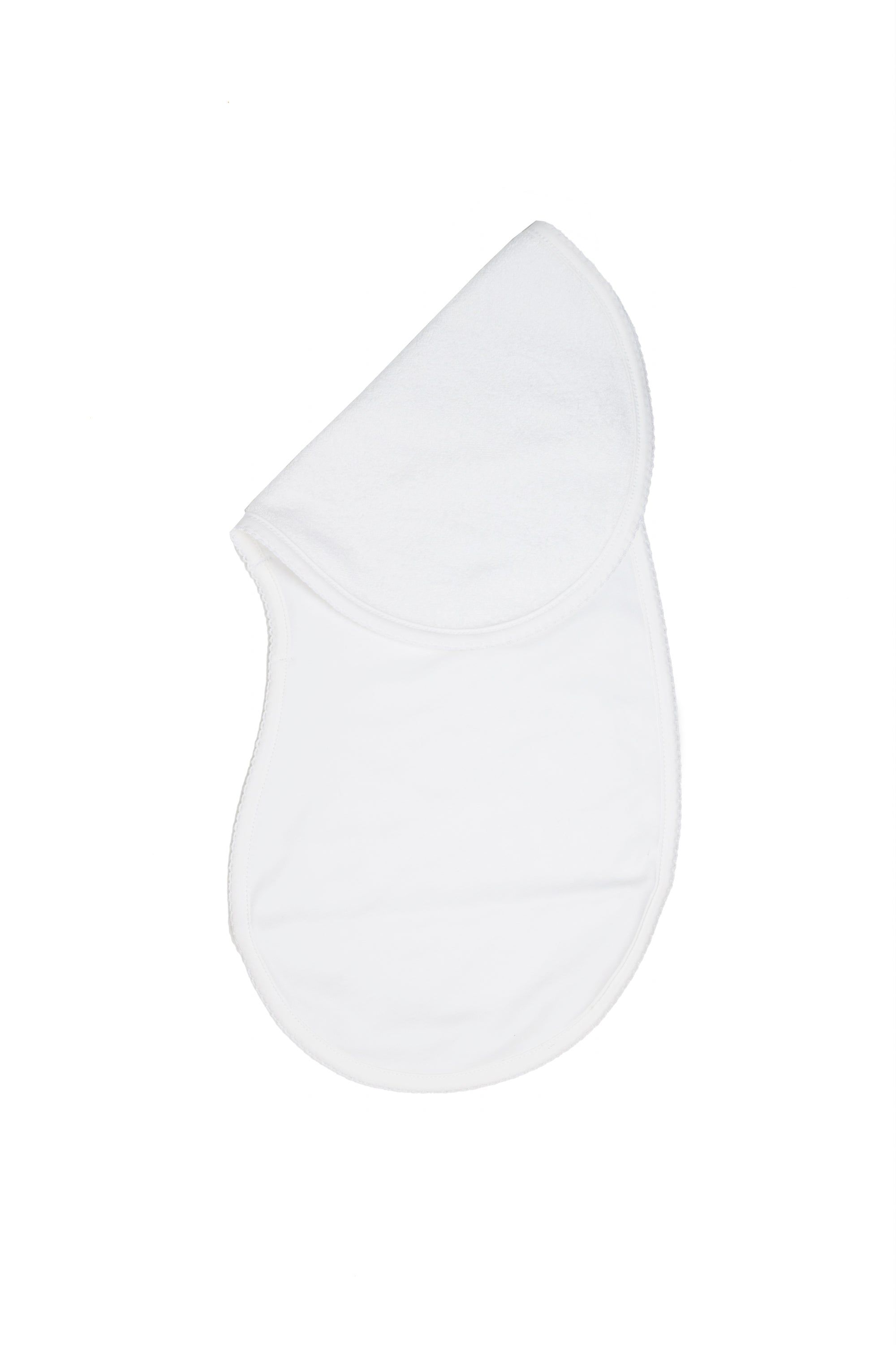 Unisex White Baby Burp Cloth