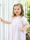Cowgirl Boot Classic Pima Dress | Lt Pink Mini Stripe