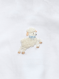 Jumping Lamb Collared Pima Footie