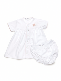 Classic Bow Pima Diaper Set