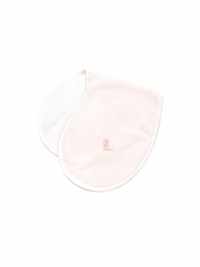 Cowgirl Boot Pima Burp Cloth | Lt Pink