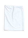 Pima Cotton Picot Trim Baby Blanket | White