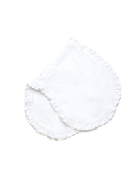 Ruffle Trim Pima Burp Cloth