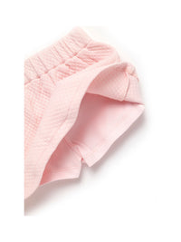 Diamond Quilt Pima Skirt Set | Lt Pink