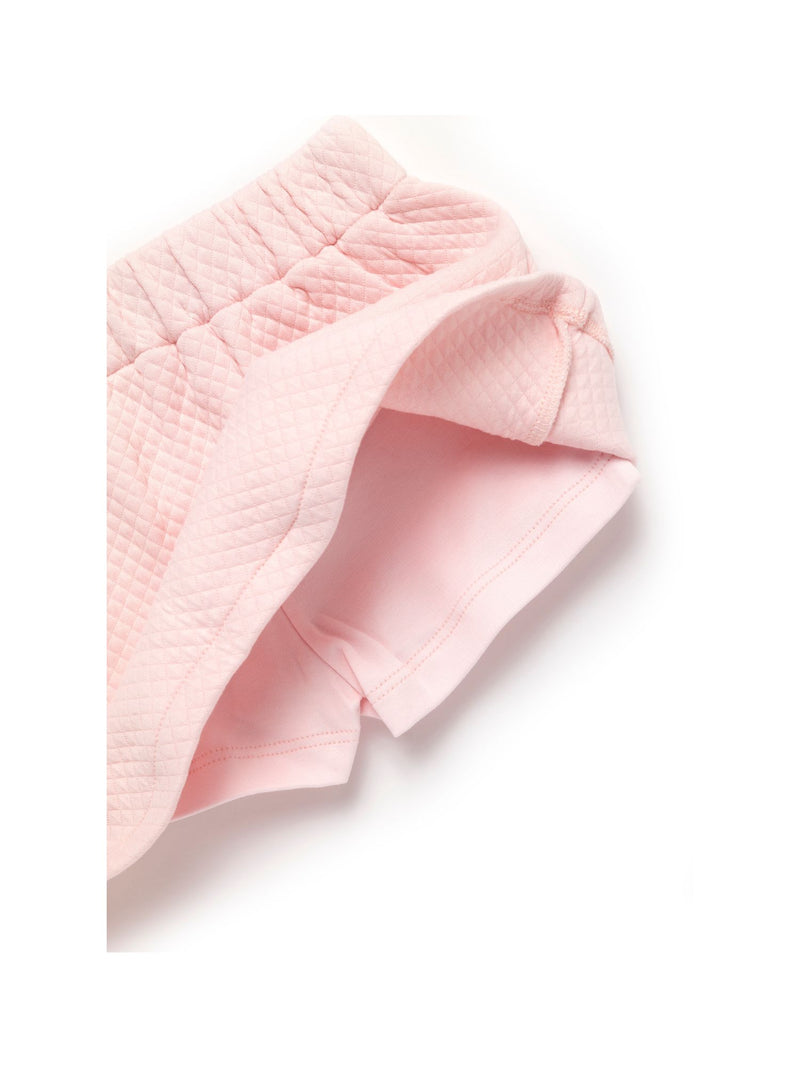 Diamond Quilt Pima Skirt Set | Lt Pink