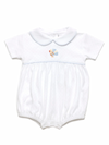 Blue Feather Turkey Pima Bubble | Lt Blue Bitty Dot