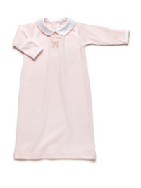 Classic Bow Pima Day Gown | Lt Pink