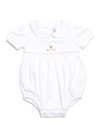 Pink Teddy Bear Pima Bubble | White/Lt Pink