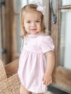Spotted Girl Puppy Pima Bubble | Lt Pink Mini Stripe