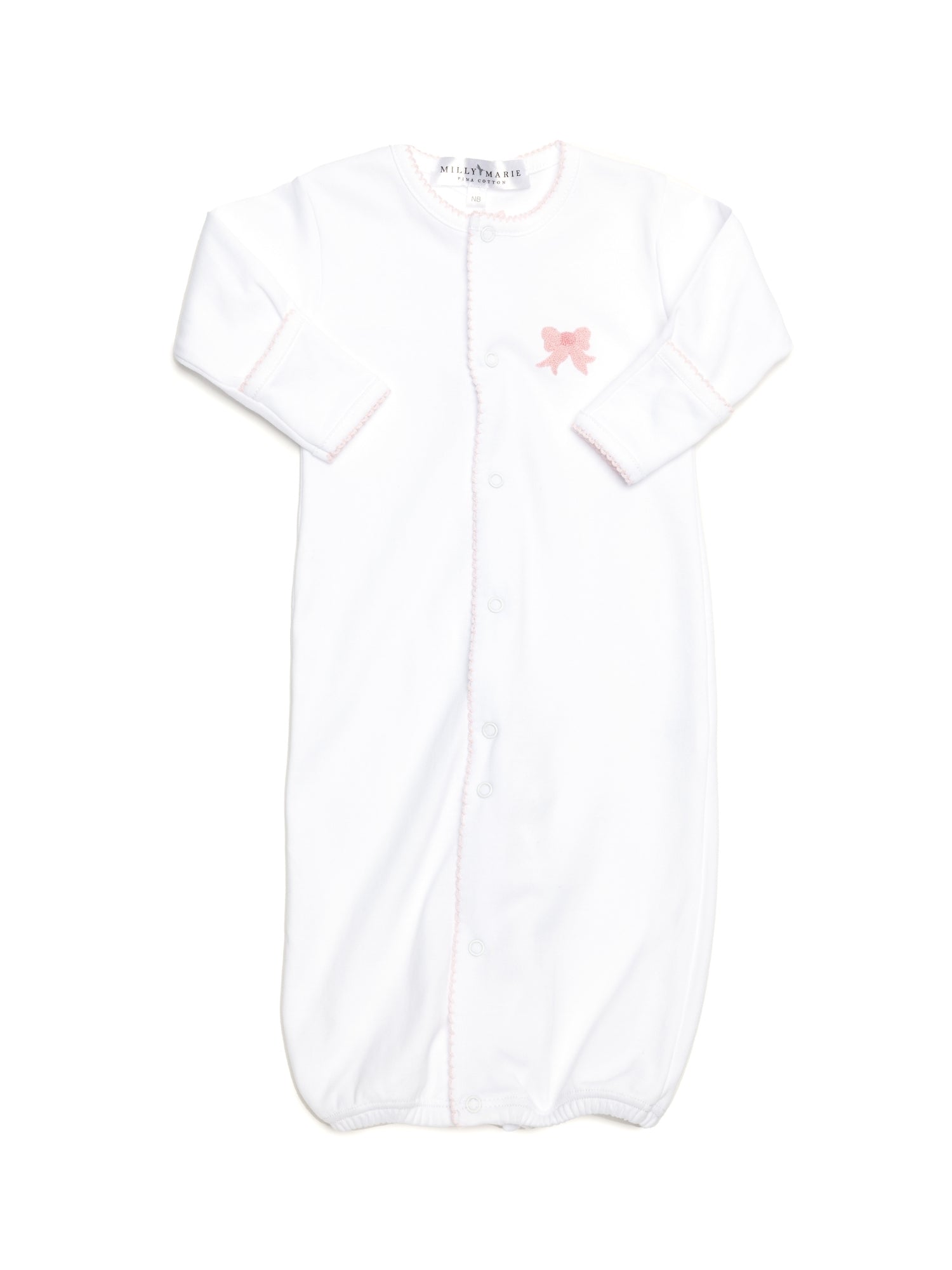 Classic Bow Pima Converter Gown | White