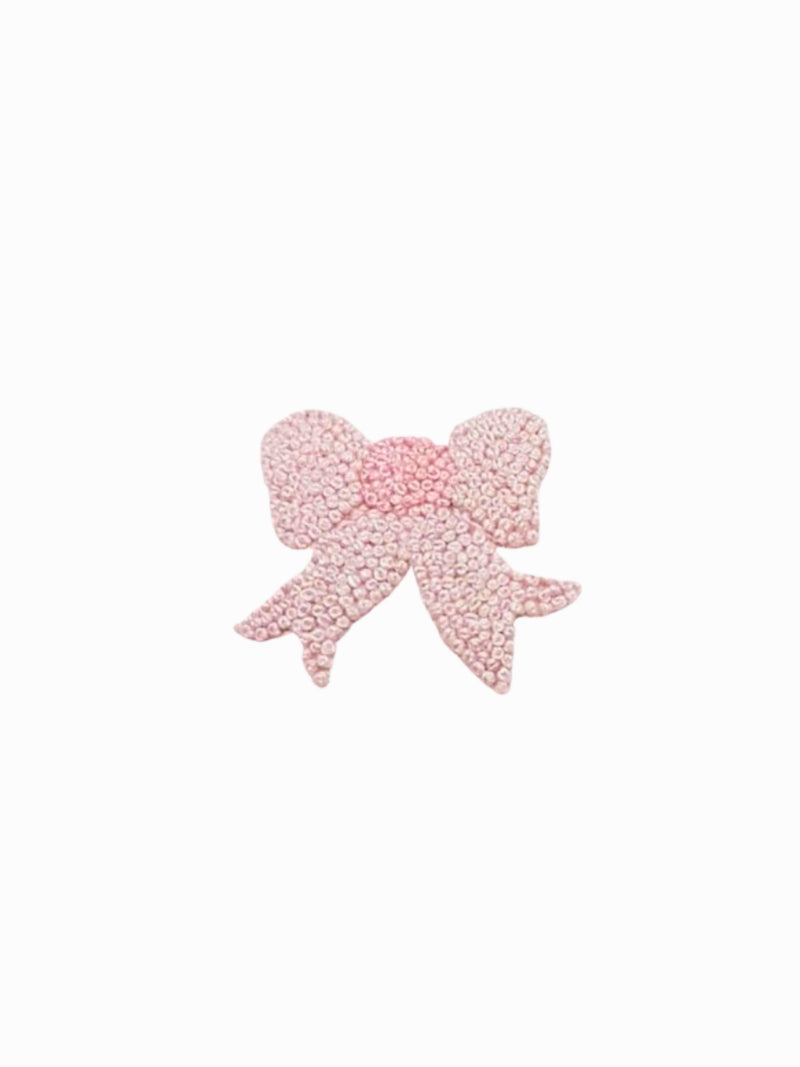 Classic Bow Pima Playsuit | Lt Pink Mini Stripe