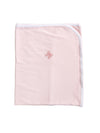 Classic Bow Pima Baby Blanket | Lt Pink
