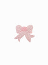 Classic Bow Pima Baby Blanket | Lt Pink