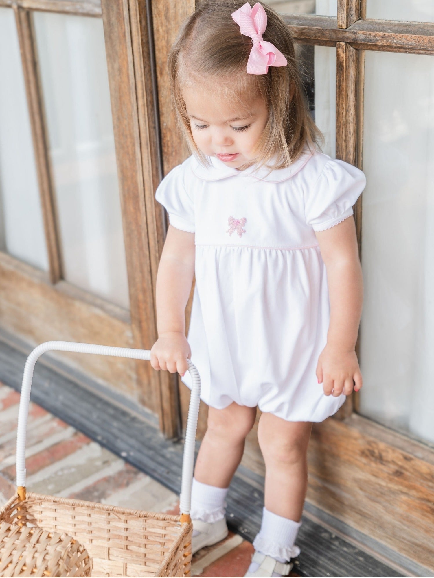 Classic Bow Pima Bubble | White – Milly Marie