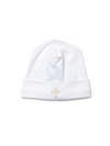 Cross Pima Baby Hat - White