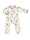 Baby Pima Two Way Zipper Footie | Winter Whimsy Holiday
