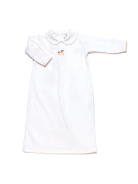 Rocking Horse Pima Day Gown | Lt Pink Bitty Dot