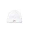 Classic Bow Pima Baby Hat | White