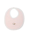 Spotted Girl Puppy Pima Baby Bib | Lt Pink