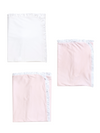 Baby Girl 3-Pc Pima Cotton Baby Blanket Set