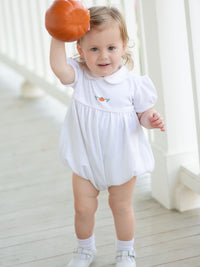 Classic Pumpkin Pima Rosie Bubble | White