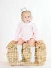 Diamond Quilt Long Sleeve Pima Bubble | Lt Pink