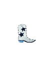 Cowboy Boot Striped Pima Baby Polo | Lt Blue Mini Stripe