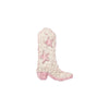 Cowgirl Boot Pima Baby Bib | Lt Pink