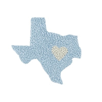 Blue Texas Love Pima Baby Blanket