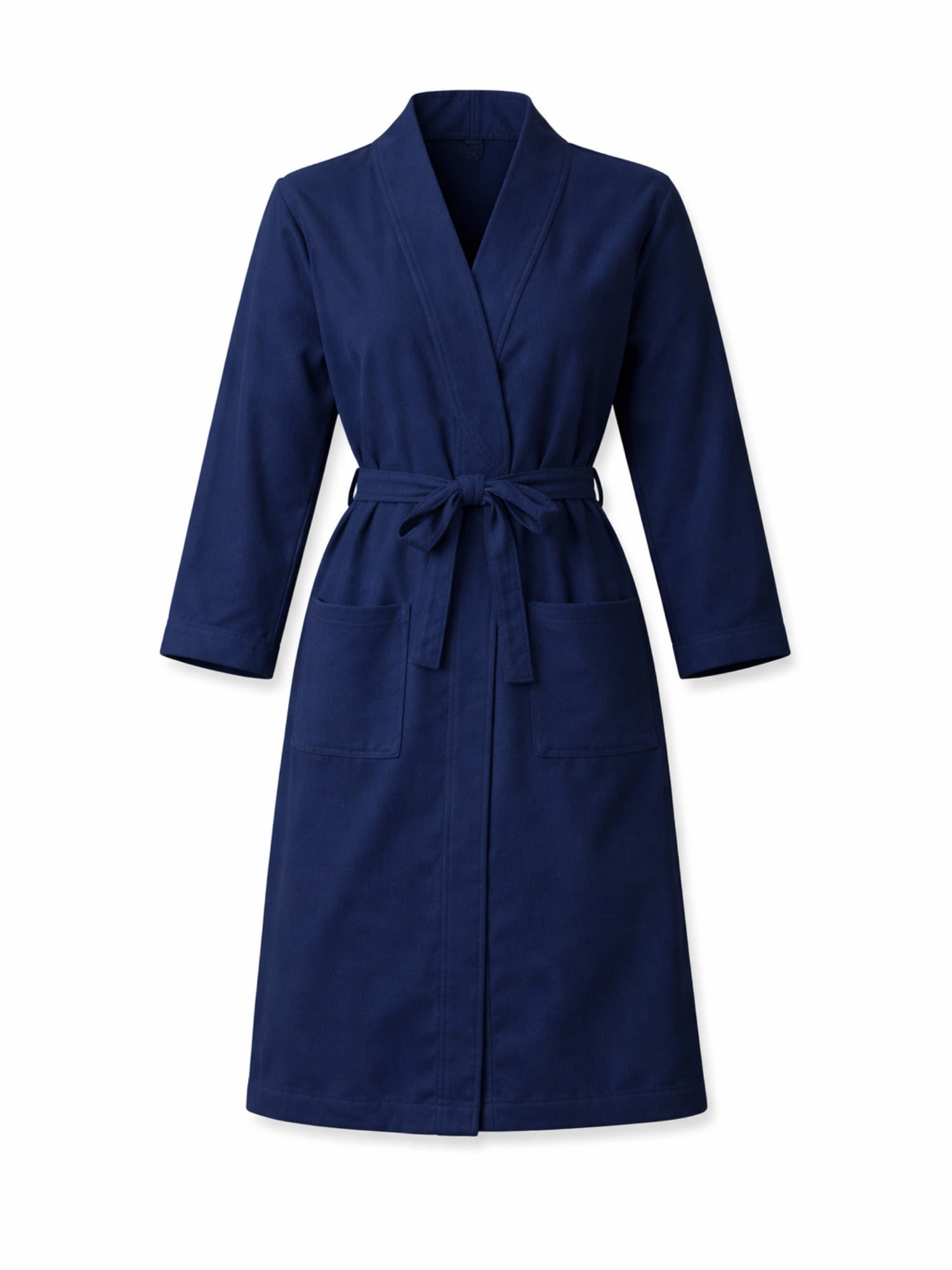 Women's Pima Cotton Lounge Robe | Navy