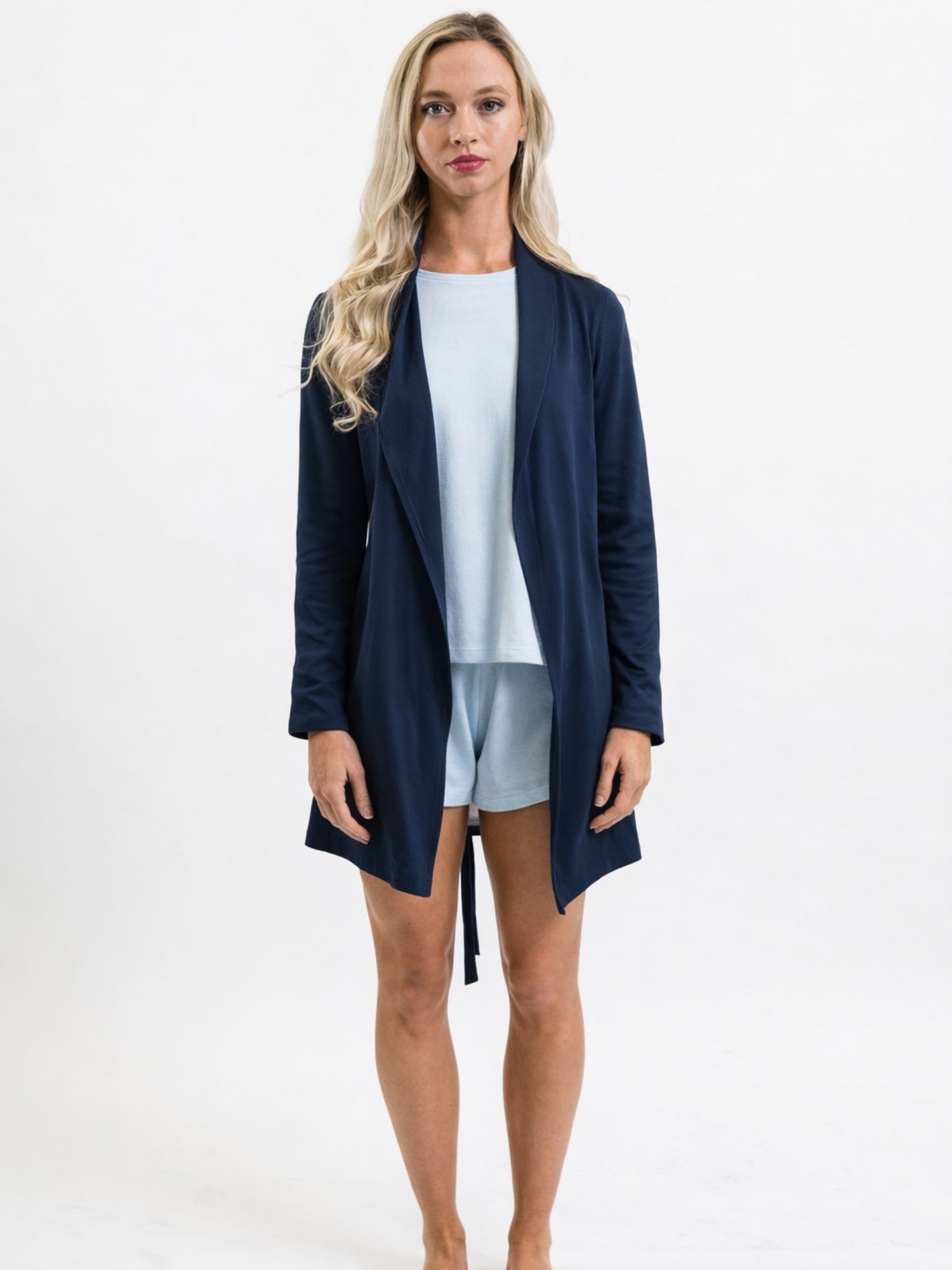 Women's Pima Cotton Cardigan | Navy