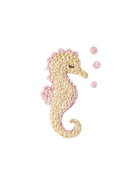 Pink Seahorse Pima Bubble | Lt Pink