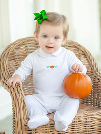 Unisex Baby Pumpkin Footie