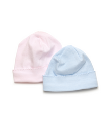 Classic Pima Baby Hat | Lt Pink Mini Stripe