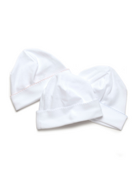 Unisex Baby White Round Hat