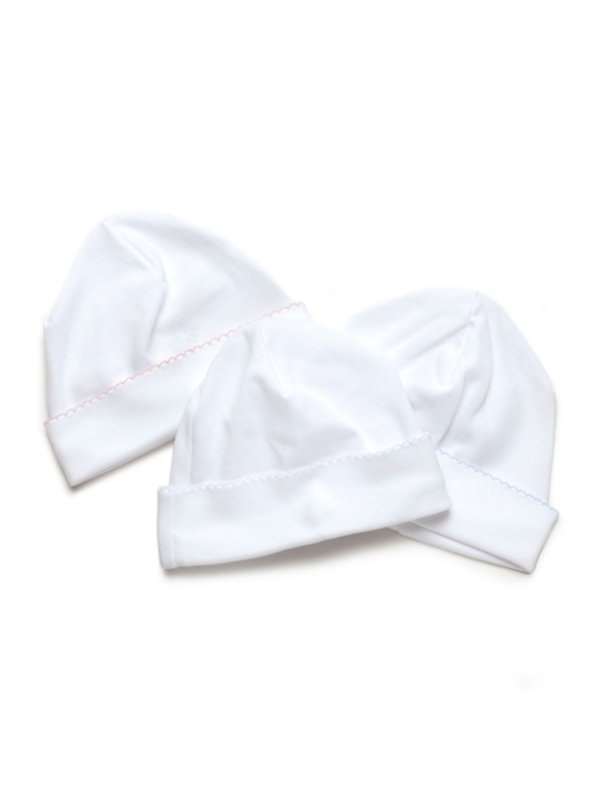 Unisex Baby White Round Hat