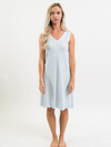 Women's Pima Sleeveless Nightgown | Lt Blue