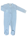 Baby Boy Blue Mini Stripe Footie/Sleeper