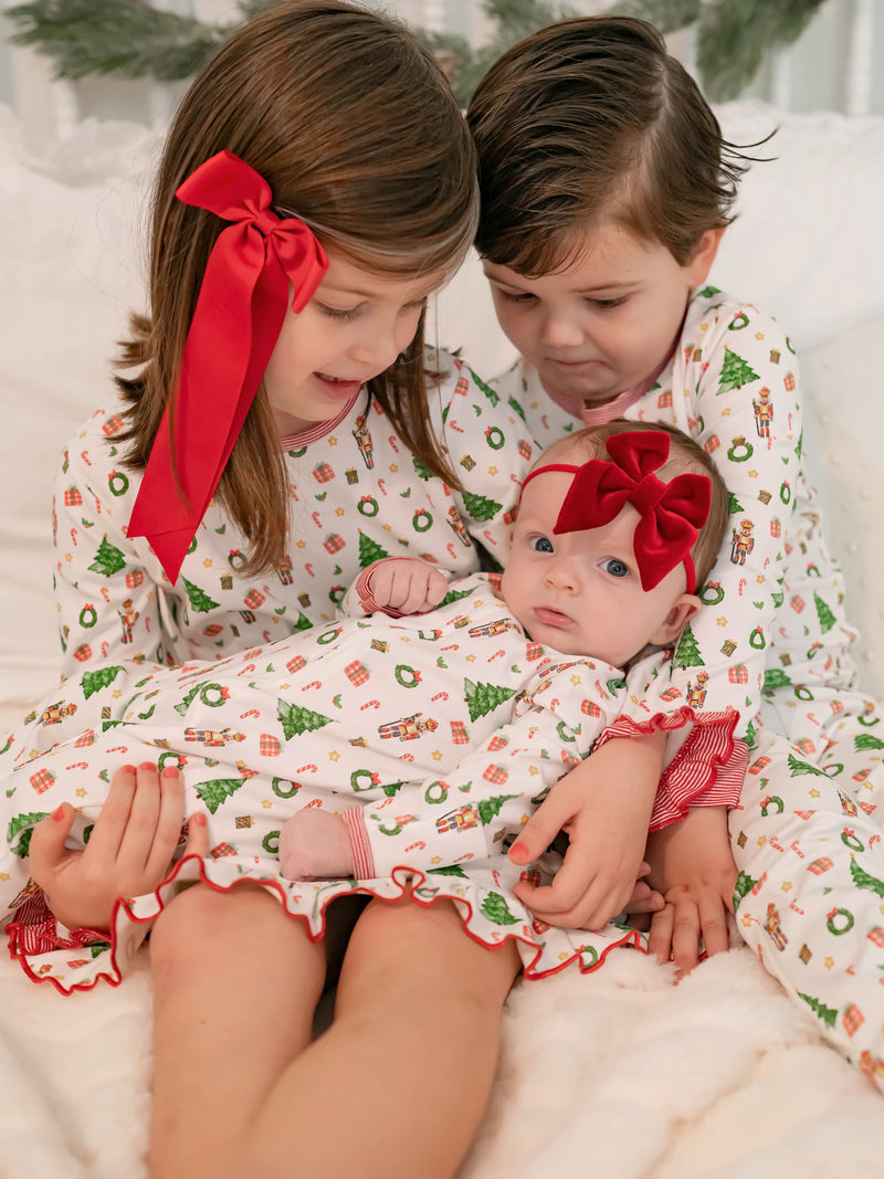 Winter's Whimsy Long-Sleeve Girls Dress
