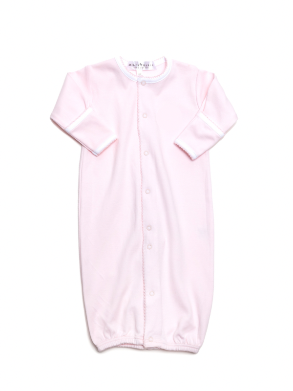 Baby Girl Pink Stripe Converter Gown