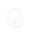 Baby Rattles Pima Baby Bib | White