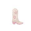 Cowgirl Boot Collared Pima Footie | Lt Pink