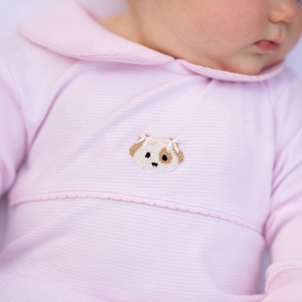 Baby Girl Spotted Puppy Playsuit