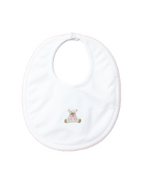 Baby Girl Teddy Bear Bib