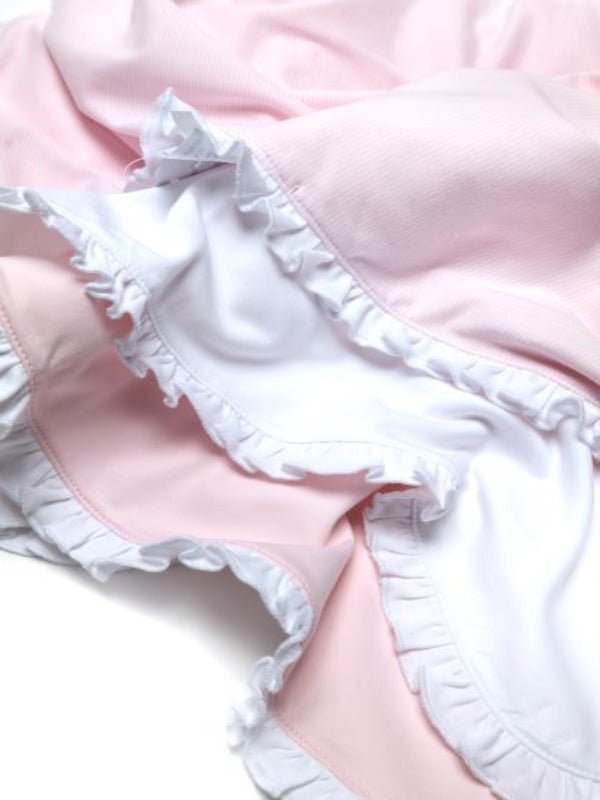 3-Pack Pima Cotton Ruffle Baby Blanket Bundle