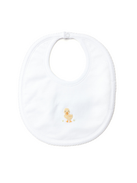 Yellow Duck Pima Bib | White